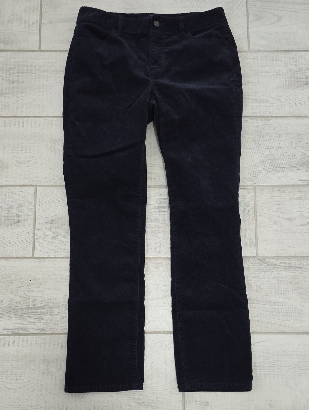 Talbots Corduroy Heritage Straight Leg Women's Size 8PNavy Blue Fall Casual